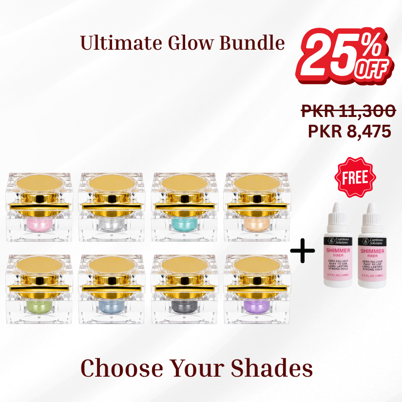 Ultimate Glow Bundle | Pack of 8 + 2 Shimmer Fixer Free