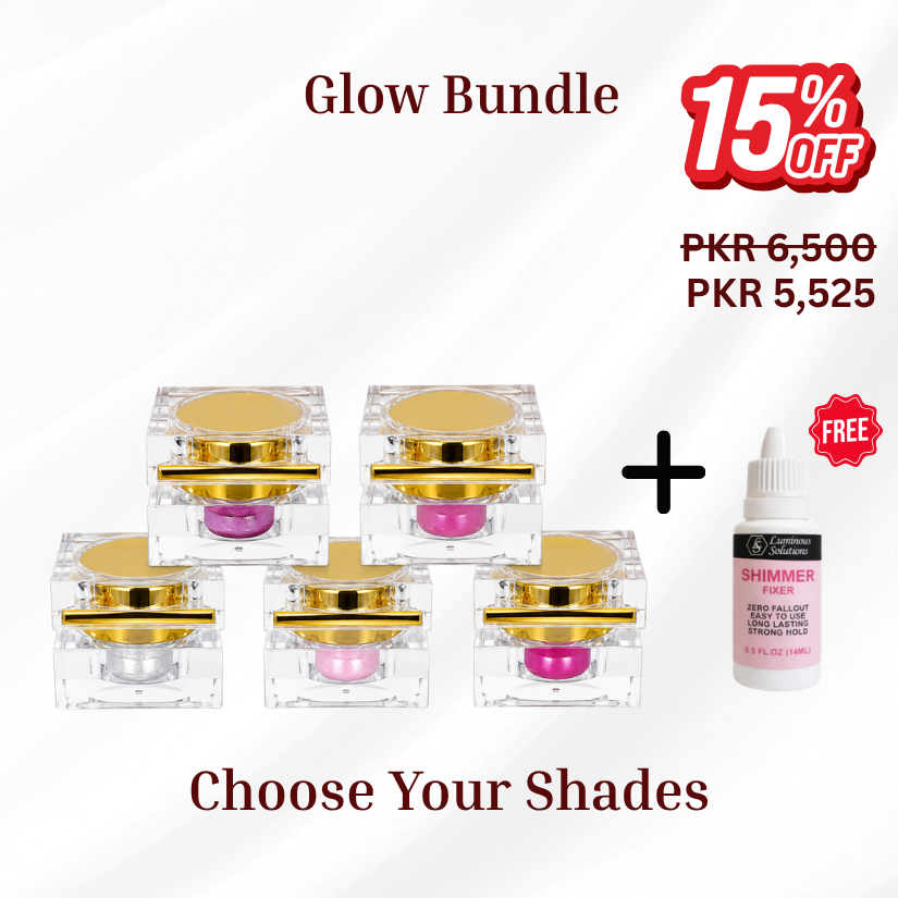 Glow Bundle | Pack of 5 + Free Shimmer Fixer