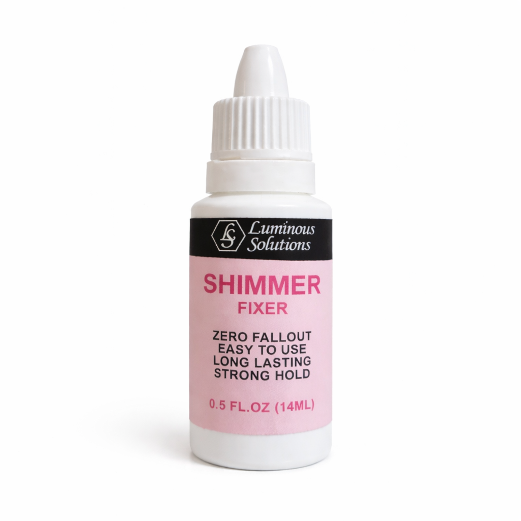 Shimmer fixer liquid for glitter eyeshadow application
Glitter glue for loose shimmer Pakistan
Liquid shimmer adhesive for long lasting makeup